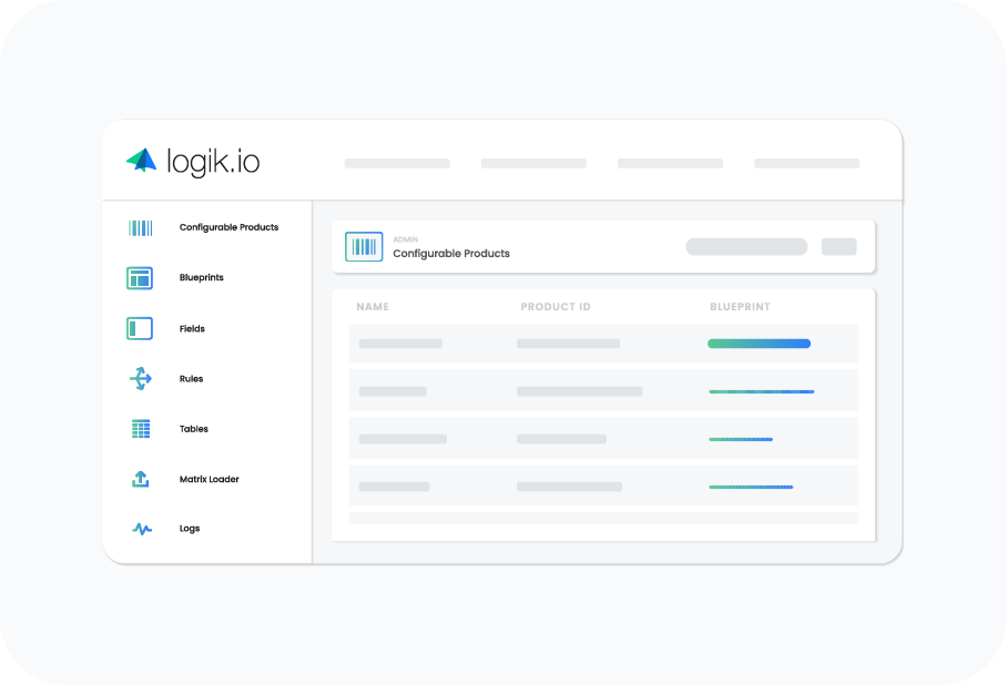 logik.io product dashboard
