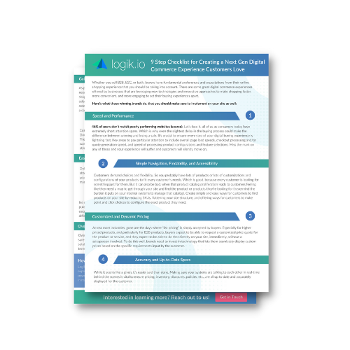 Digital Commerce Checklist: 9 Step Checklist for Creating a Next Gen Digital Commerce Experience Customers Love